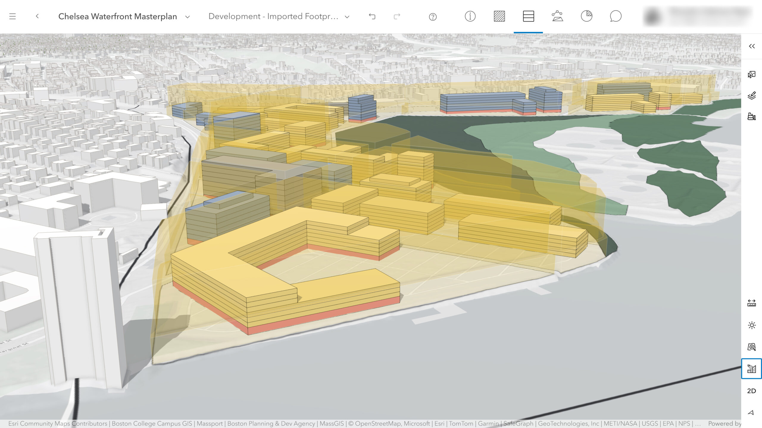 Перевірка параметрів забудови відповідно до зонування в ArcGIS Urban. Джерело: Esri